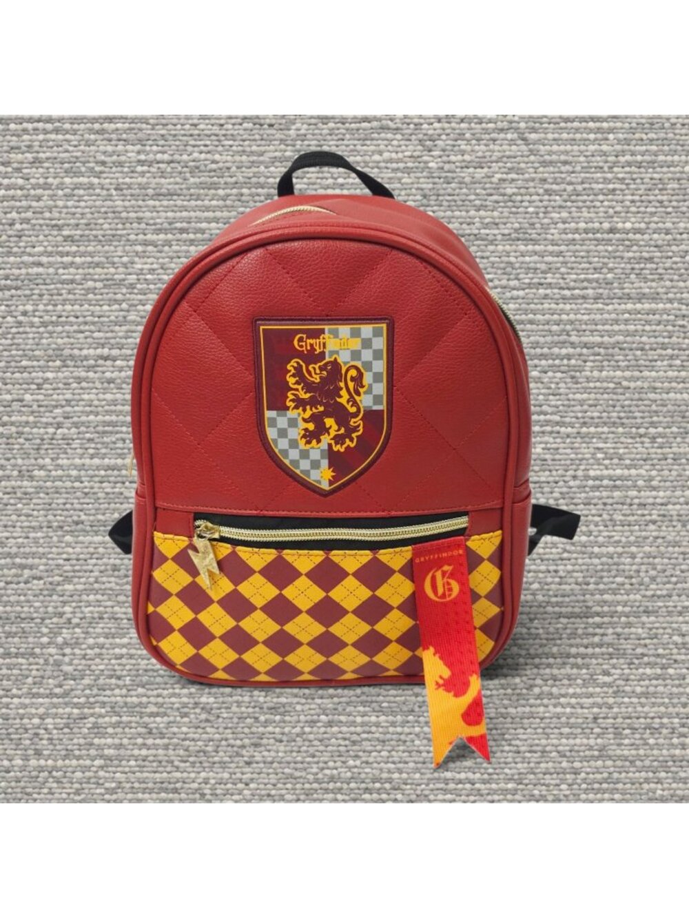 Harry Potter Gryffindor Mini Backpack Red Quilted Wizarding World Cosplay Bag